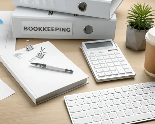 bookkeepers-workplace-folders-documents-on-600nw-2130243293